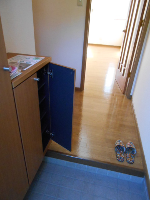 Entrance. Ceiling height shoe box ・ There accessory storage