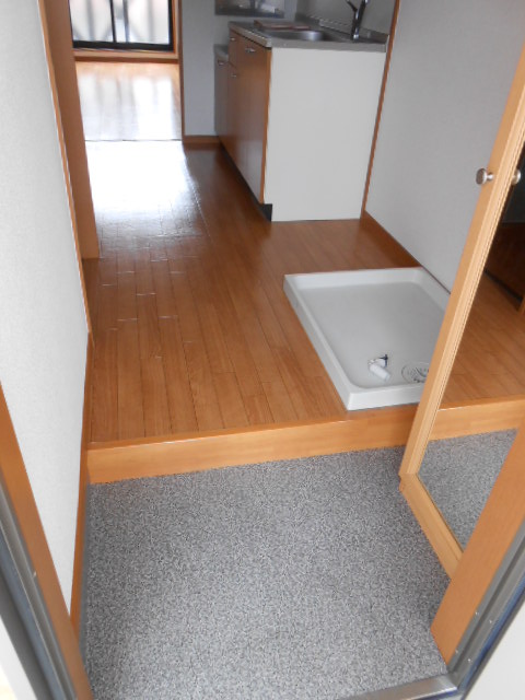 Entrance. Ceiling height shoe box equipped