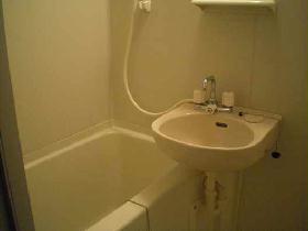 Bath. Wash basin and unit-type bus.