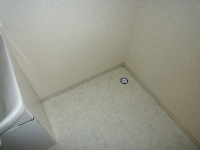 Washroom. Washing machine Storage