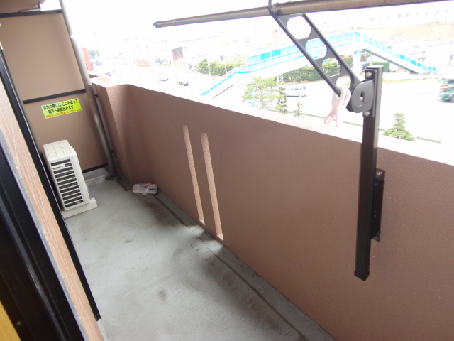 Balcony. Photos will be inverted type.