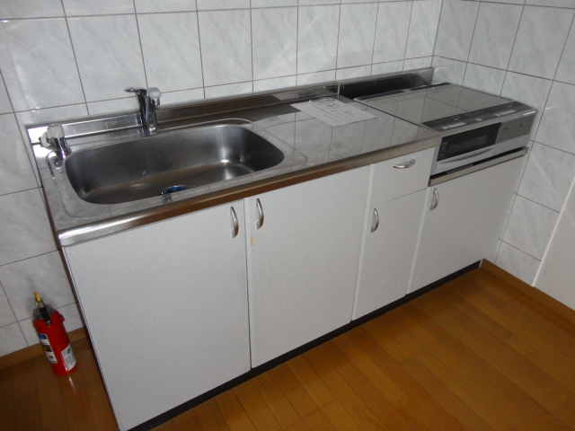 Kitchen. Photos will be inverted type.