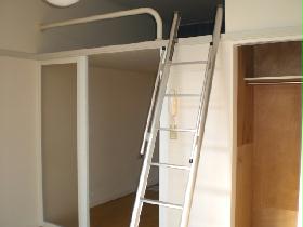 Living and room. Popular loft type