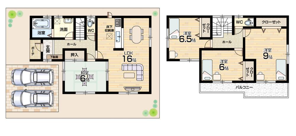 Floor plan. (13 Building), Price 26,800,000 yen, 4LDK, Land area 130.24 sq m , Building area 104.33 sq m