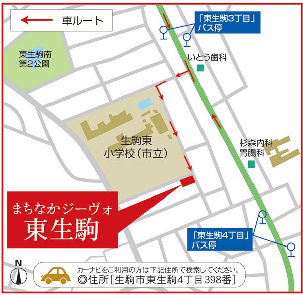 Local guide map. ※ Near the guide map