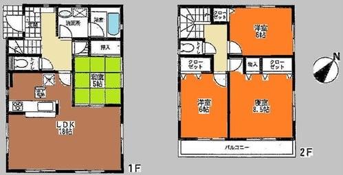 Floor plan. 20.8 million yen, 4LDK, Land area 396.52 sq m , Your garden of building area 99.63 sq m 4LDK
