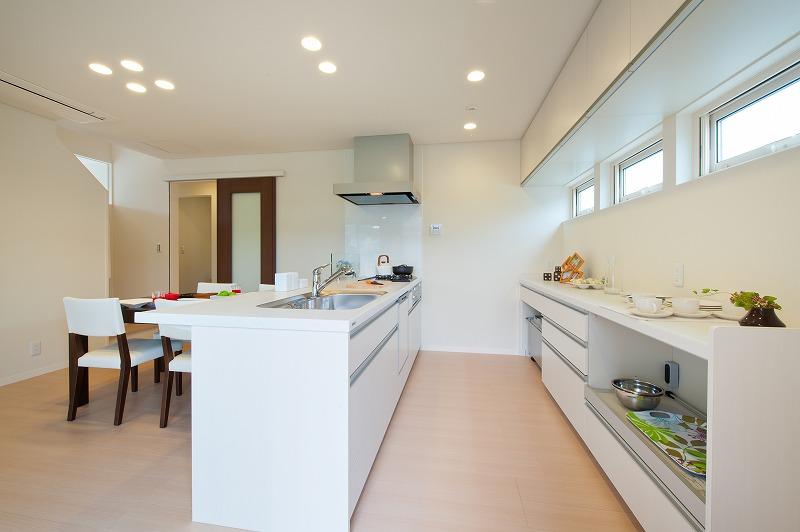 Model house photo. Uemachi base model house (kitchen)