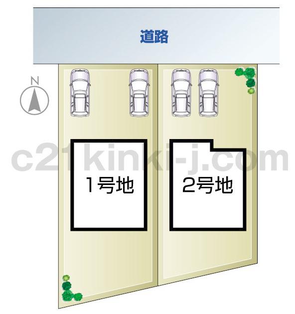 The entire compartment Figure. Minami Ikoma Station 12 minutes' walk! Site 57 square meters more than! 