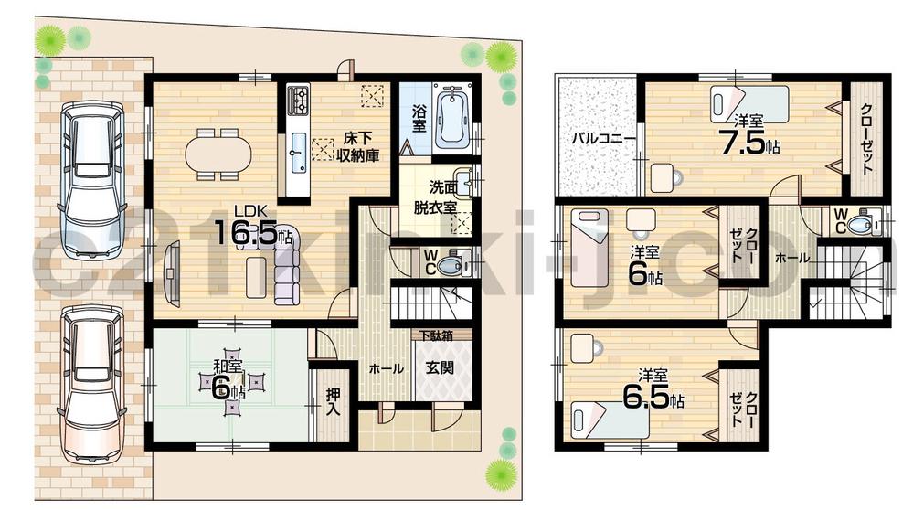 Floor plan. (No. 8 locations), Price 32,800,000 yen, 4LDK, Land area 130.25 sq m , Building area 104.33 sq m