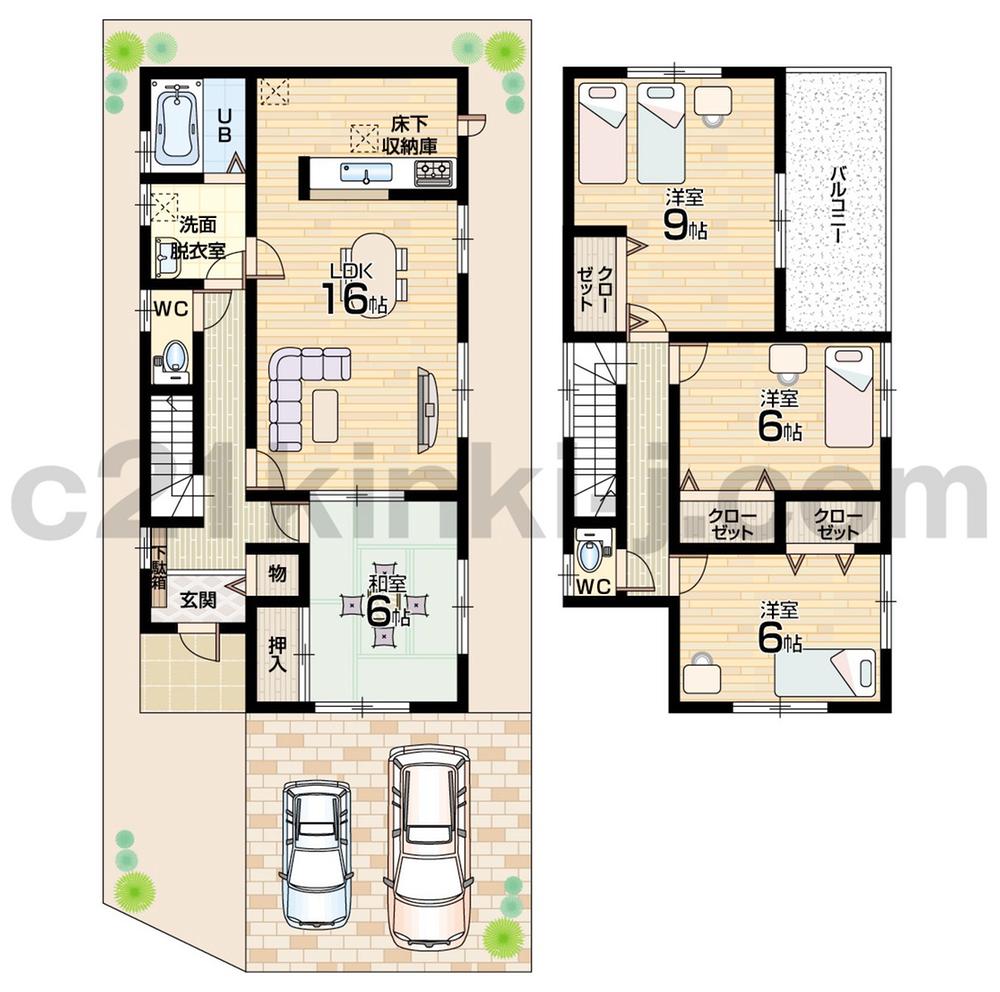 Floor plan. (No. 10 locations), Price 26,800,000 yen, 4LDK, Land area 130.24 sq m , Building area 105.15 sq m