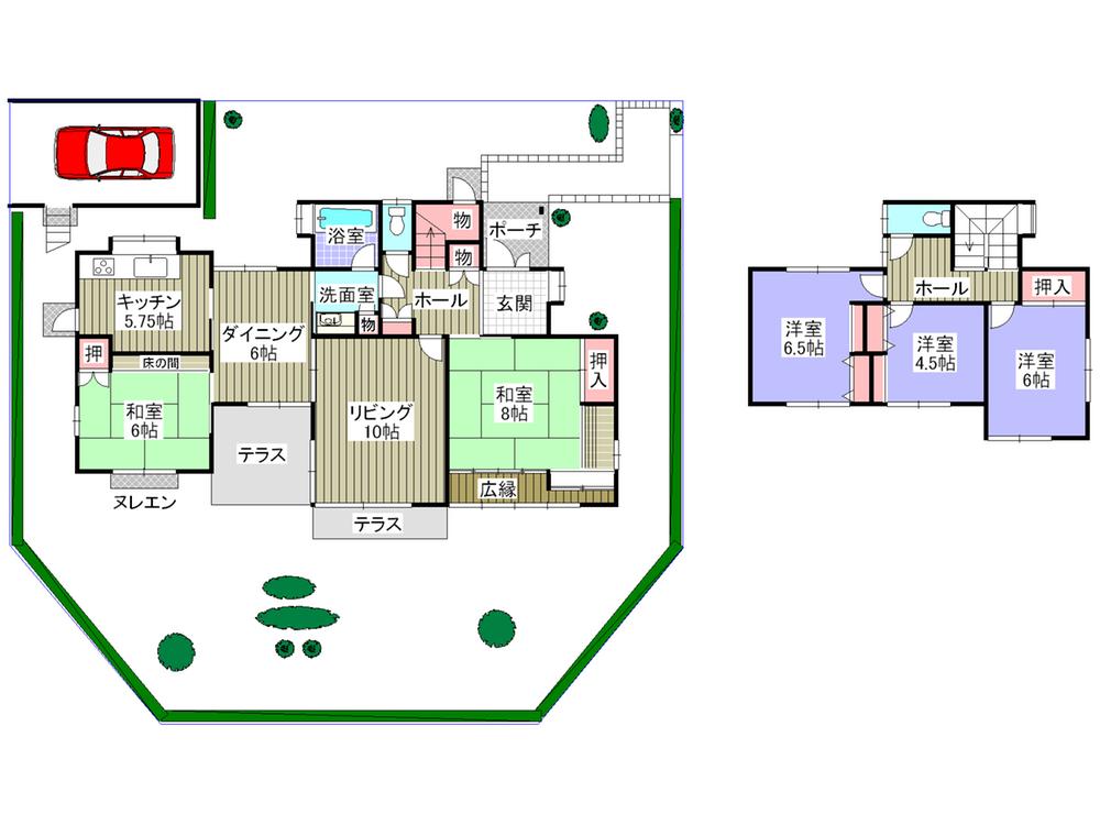 Floor plan. 30,800,000 yen, 5LDK, Land area 289.35 sq m , Building area 130.81 sq m