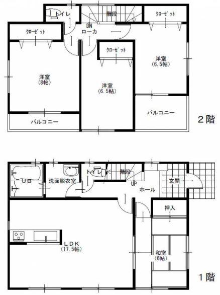 Floor plan. 26,800,000 yen, 4LDK, Land area 189.98 sq m , It is a building area of 105.98 sq m all rooms daylight preeminent.