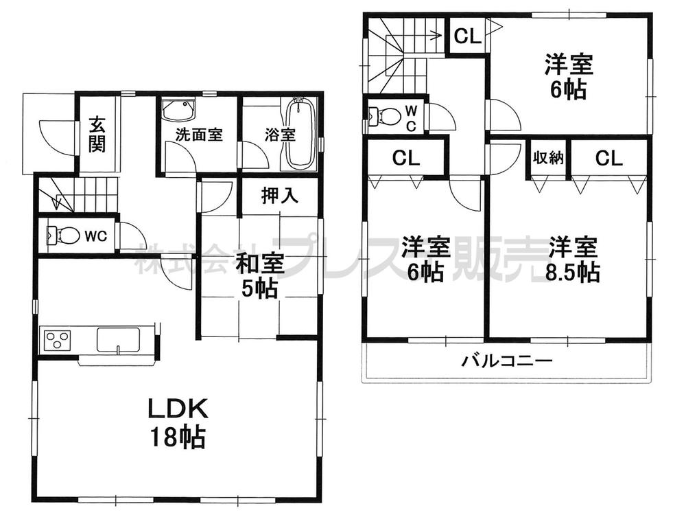Floor plan. 20.8 million yen, 4LDK, Land area 396.52 sq m , Building area 99.63 sq m