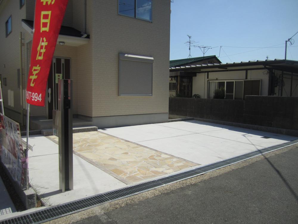 Parking lot. Spacious parking space