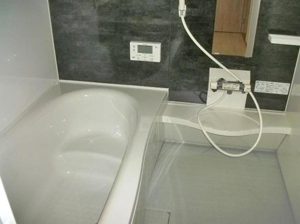 Bathroom. Comfortable bath time in the bath with a bathroom dryer