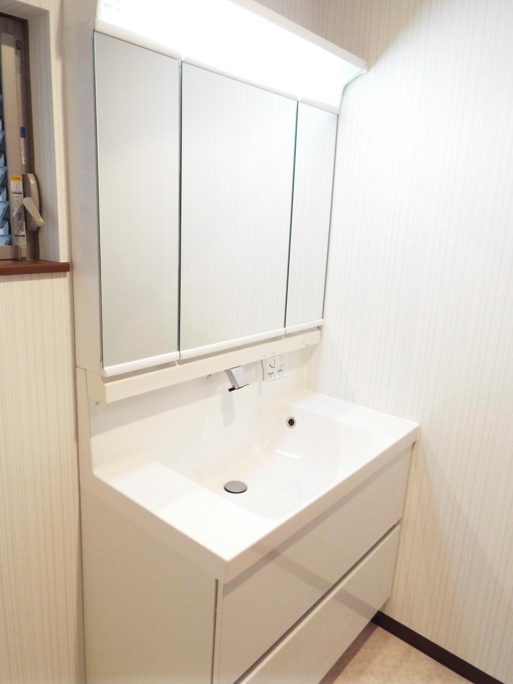 Other. Washbasin there is a housing unit in the back of the mirror. 