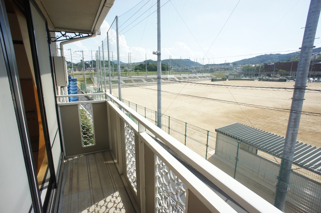 Balcony. Bright balcony
