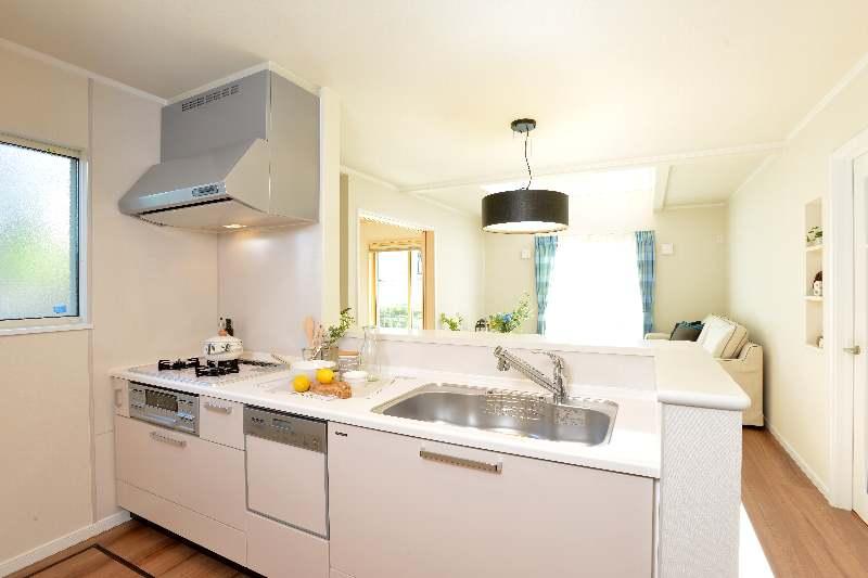 Kitchen. While are in the kitchen Overlooking the living room It is a popular floor plan.