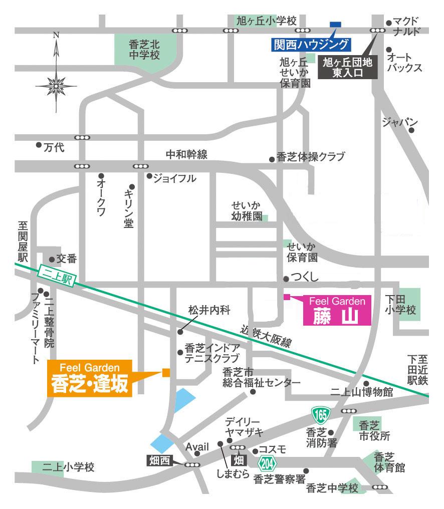 Local guide map. Local map