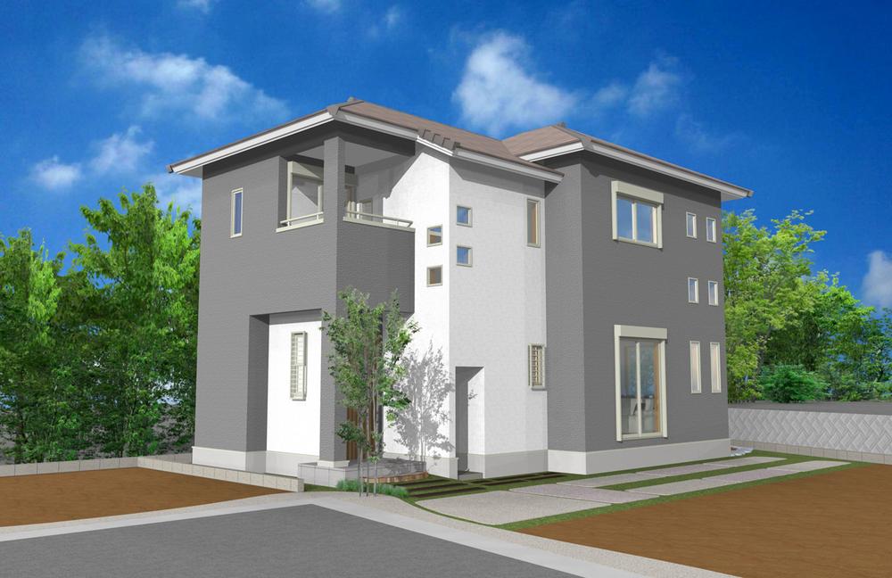 Rendering (appearance). Fujiyama No. 4 place Model house