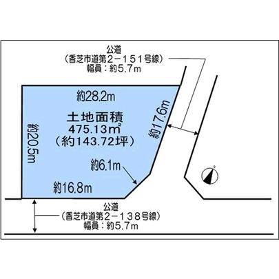 Compartment figure. Nara Prefecture kashiba Sekiyakita 3-chome