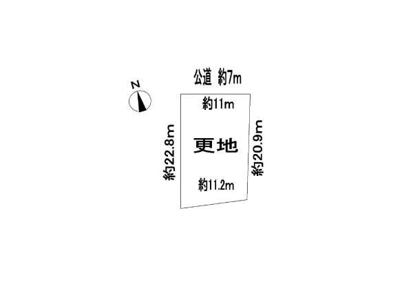 Compartment figure. Land price 18.6 million yen, Land area 256.39 sq m
