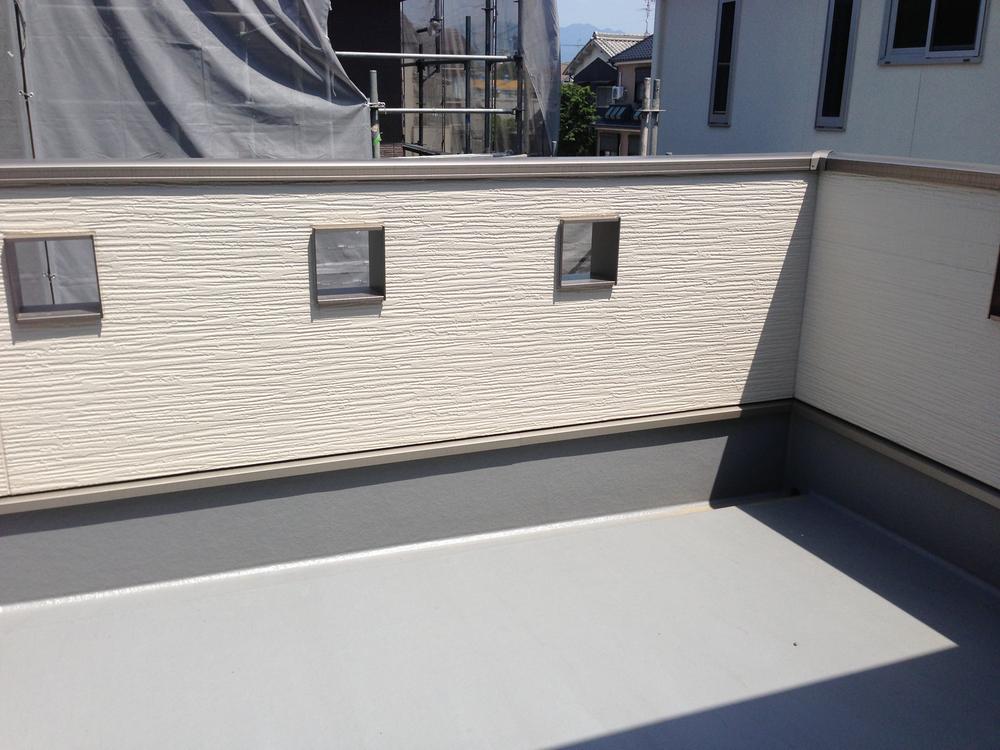 Model house photo. Model house balcony