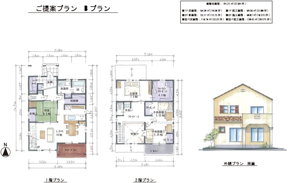 Building plan example (floor plan)