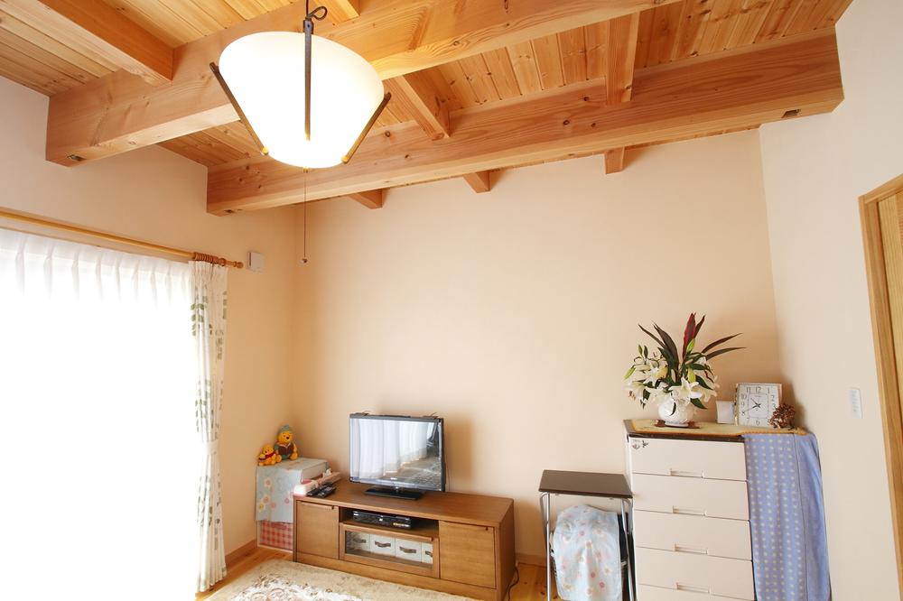 Building plan example (introspection photo). Ceiling beams show point. Fun to choose the furniture