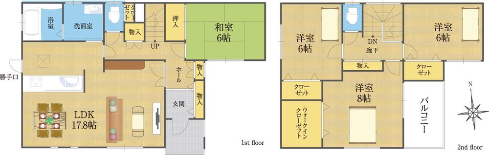 Floor plan. 362m to Circle K Koryo-cho Hirao shop