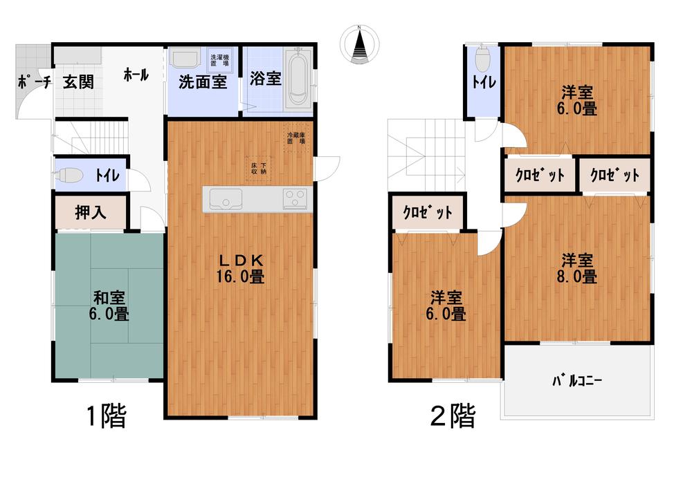 Floor plan. (No. 1 point), Price 26,800,000 yen, 4LDK, Land area 166.07 sq m , Building area 98.82 sq m