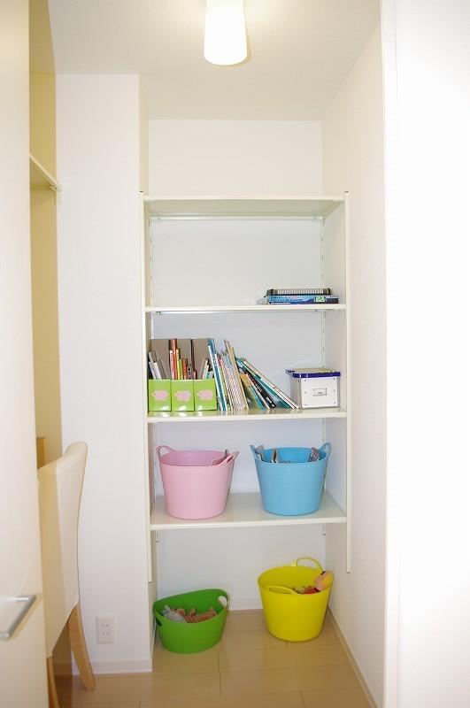 Model house photo. Storage of children's room