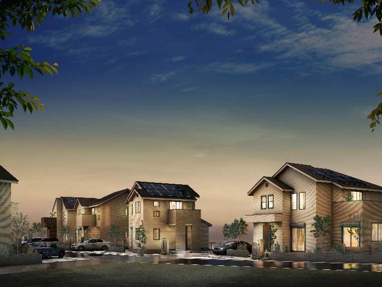 Building plan example (exterior photos). Worry of the night traffic [Garden Light]  By installing the garden lights in the garden of all households, Consideration so that you can pass in peace at night. Warmth some streets, Gently pick up the family to be sent home