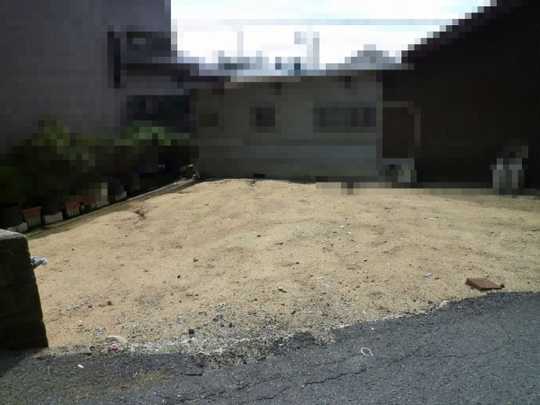 Local land photo. ◇ it does not sell land of the difference in height between the road.