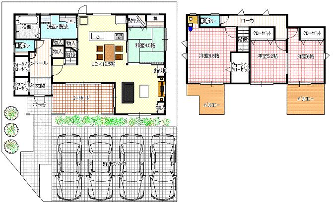 Floor plan. (No. 1 point), Price 31,800,000 yen, 4LDK, Land area 200.03 sq m , Building area 110.56 sq m