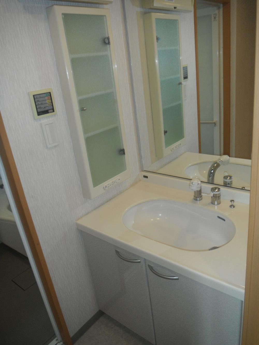 Wash basin, toilet. The same type