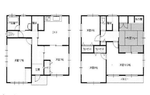 Floor plan. 23.8 million yen, 6DK, Land area 214.48 sq m , Building area 149.76 sq m