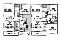 Floor plan. 23,140,000 yen, 5LLDDKK, Land area 137.12 sq m , Building area 121.89 sq m