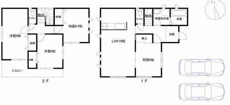 Floor plan. 27,800,000 yen, 4LDK, Land area 170.65 sq m , Building area 102.67 sq m
