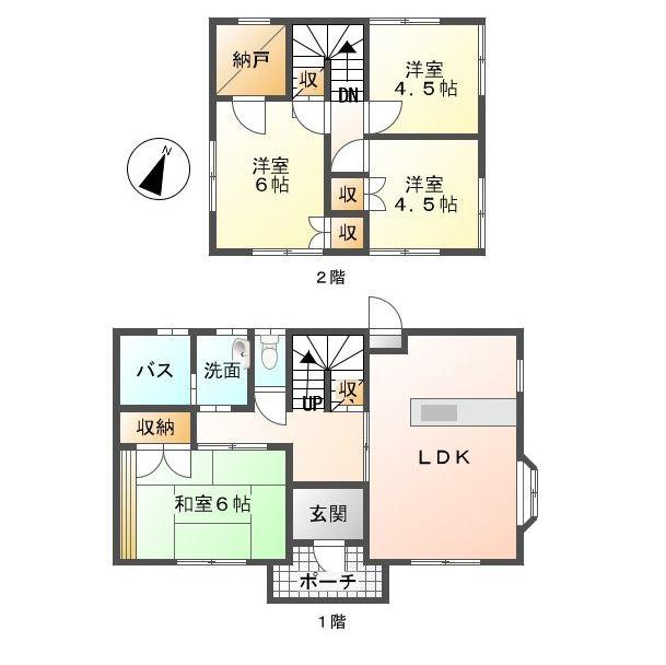 Floor plan. 11.8 million yen, 4LDK, Land area 125.92 sq m , Building area 93.39 sq m