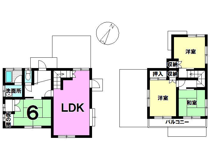 Floor plan. 11.9 million yen, 4LDK, Land area 149.38 sq m , Building area 86.53 sq m