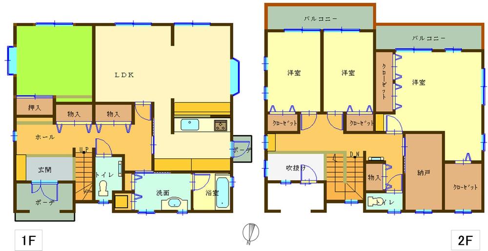 Floor plan. 33,900,000 yen, 4LDK + S (storeroom), Land area 237.77 sq m , Building area 170.25 sq m