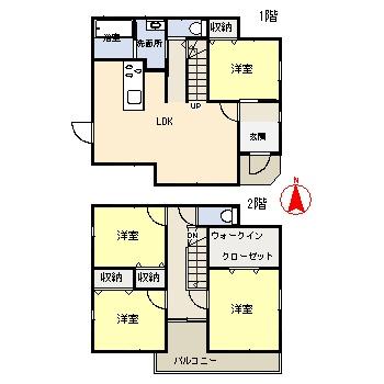 Floor plan. 28,900,000 yen, 4LDK + S (storeroom), Land area 160.1 sq m , Building area 122 sq m
