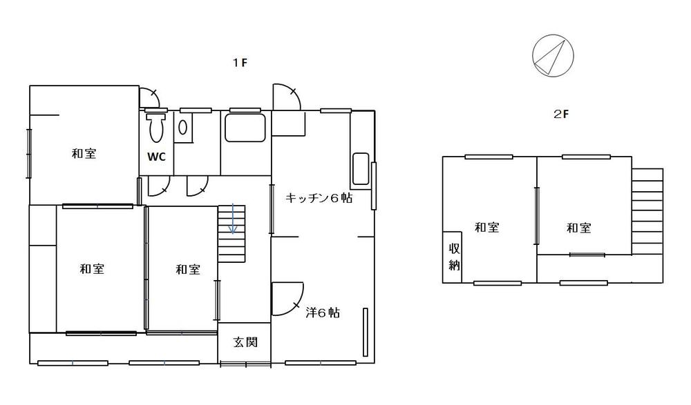 Floor plan. 14.5 million yen, 5LDK, Land area 281.95 sq m , Building area 126.12 sq m 5LDK
