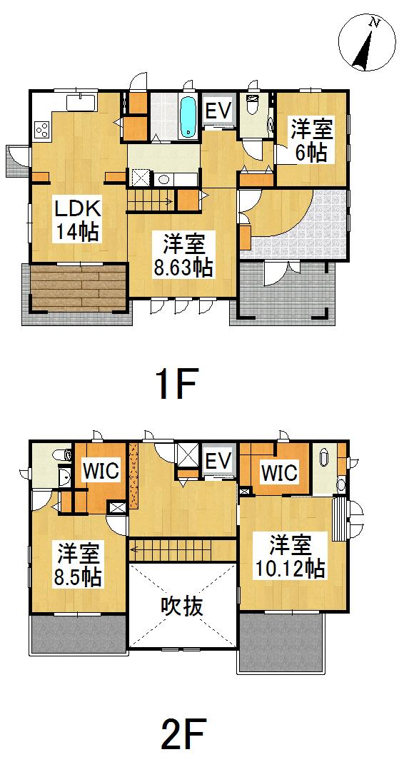 Floor plan. 55 million yen, 4LDK + 2S (storeroom), Land area 432 sq m , Building area 148.84 sq m