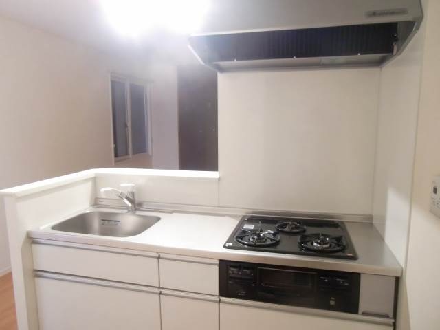 Kitchen. 3-neck system kitchen with stove grill ☆