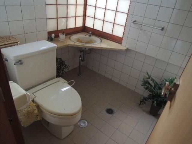 Toilet. Toilet in the spacious also of space