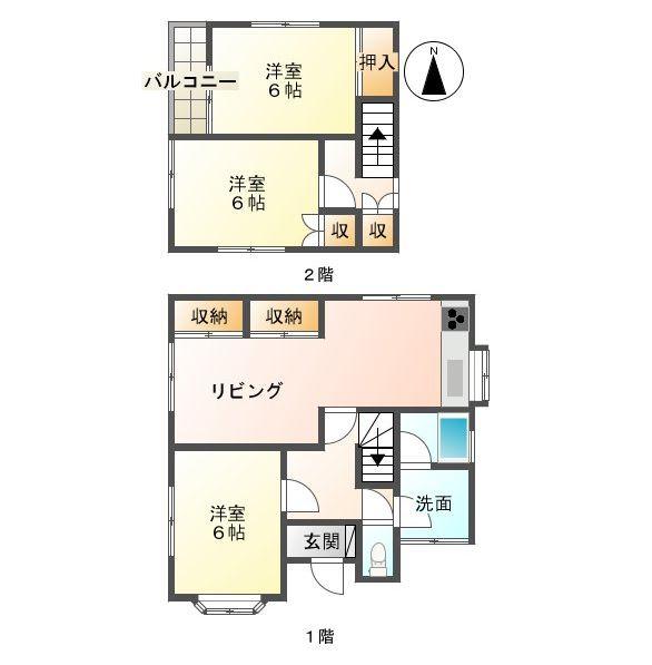 Floor plan. 11.8 million yen, 3LDK, Land area 169.2 sq m , Building area 77 sq m