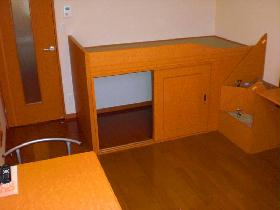 Living and room. bed