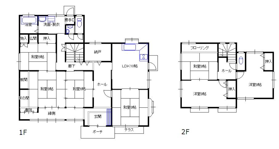 Floor plan. 25,500,000 yen, 7LDK + S (storeroom), Land area 661.93 sq m , Building area 195.5 sq m